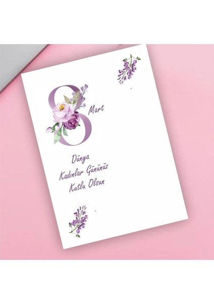 Kadınlar Günü Kahve Kartı (28 Adet) - 8 Mart Kadınlar Günü Için Kahve Kartı