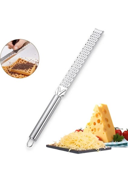 Paslanmaz Çelik Limon Zester ve Peynir Rende, Paslanmaz Çelik Gıda Rende Dilimleme, Parmesan, Zencefil, Küçük Hindistan Cevizi, Sarımsak, Çikolata, Meyveler Için Mutfak Aleti (Yurt Dışından)