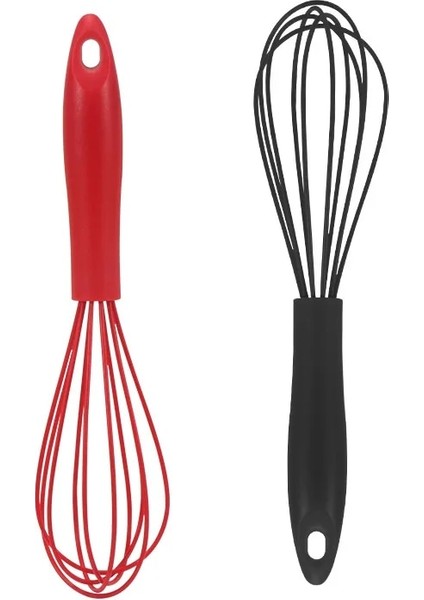Kırmızı 26 cm El Yumurta Araçları Mikser Silikon Balon Çırpma Süt Krema Köpürtücü Mutfak Eşyaları Karıştırma Karıştırma (Yurt Dışından) modelleri