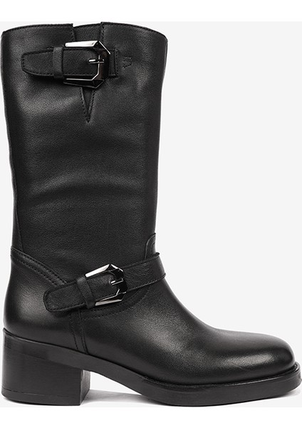 Kadın Siyah Hakiki Deri Günlük Bot 4K2TB59142 fiyatları