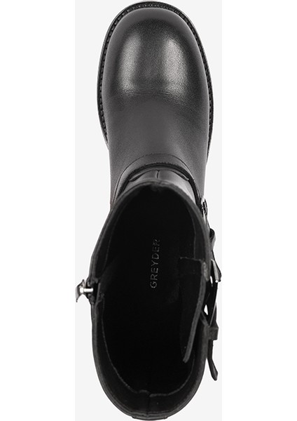 Kadın Siyah Hakiki Deri Günlük Bot 4K2TB59142 fırsatları