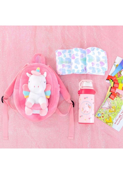 Unicorn Sırt Çantası Kızlar Için Çocuklar Sırt Çantası Peluş Tek Boynuzlu At Oyuncak Çocuklar Için Hediyeler Bebek Peçeteler Aperatif Kitap Çantası Beyaz 9 Inç1 (Yurt Dışından) modelleri