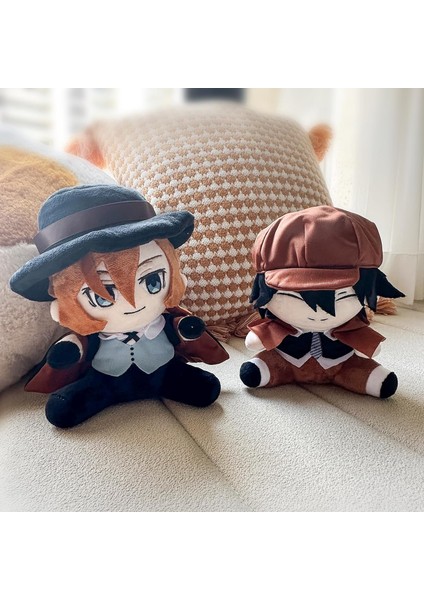 Ranpo Edogawa Peluş Oyuncaklar Anime Dolması Hayvan Peluş Karikatür Oturan Bsd Peluş 7.8 Inç Cadılar Bayramı Doğum Günü1 (Yurt Dışından) modelleri