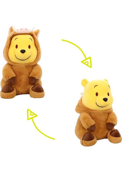 Winnie The Pooh Doldurulmuş Hayvan 35 Cm, 13.8 '' Kawaii Karikatür Pooh Ayı Bebek Peluş Oyuncak Erkekler Kızlar Için Hediyeler, Çocuk Günü Hediyesi Kahverengi ve Sarı1 (Yurt Dışından)