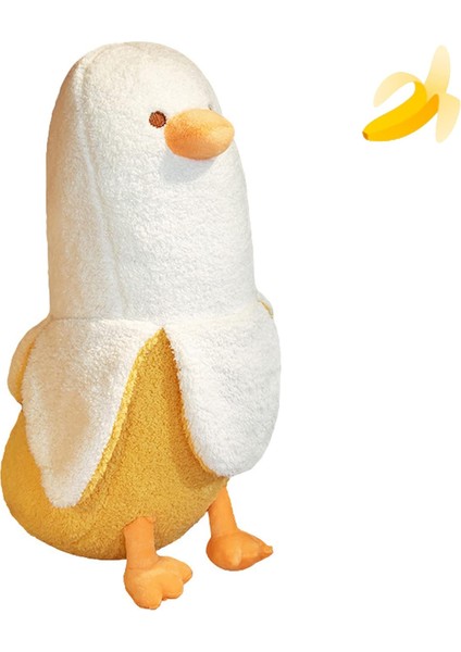 Beyaz Ördek Doldurulmuş Hayvanlar Peluş 27.5 Inç Yumuşak Ördek Uyku Yastıklar Erkek ve Kız Için Sevimli Sarılma Peluş Hediye Ev Dekorasyon (Beyaz, 19.6 Inç)1 (Yurt Dışından)