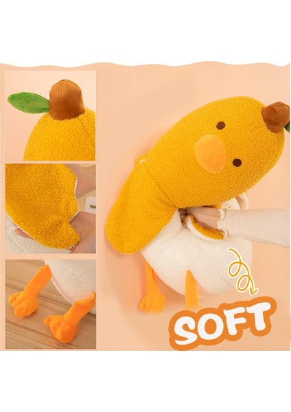 Beyaz Ördek Doldurulmuş Hayvanlar Peluş 27.5 Inç Yumuşak Ördek Uyku Yastıklar Erkek ve Kız Için Sevimli Sarılma Peluş Hediye Ev Dekorasyon (Beyaz, 19.6 Inç)1 (Yurt Dışından)