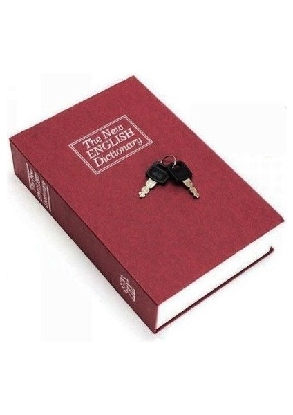 Home Dekor Hediye Bordo Renkli Sözlük Kitap Şeklinde Gizli Kasa Metal Kumbara Kasa Bordo Dekoratif H (Yurt Dışından) fırsatları
