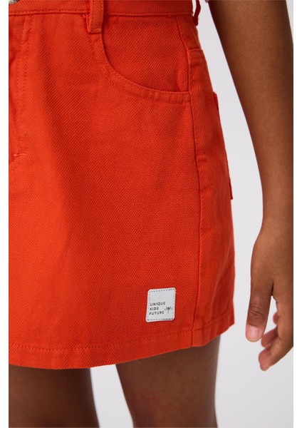 Bg Store Kız Çocuk Kırmızı Etek
