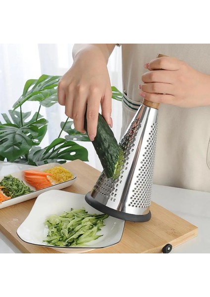 8 Inç Yükseklik Mutfak Için Paslanmaz Çelik Limon Peynir Sebze Rende Soyucu Dilimleme Mutfak Aracı Hafif Gadget Meyve Sebze Kesicisi (Yurt Dışından)