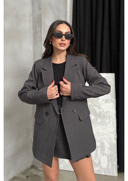 Kadın Blazer Ceket Oversize Düğmeli Vatkalı modelleri