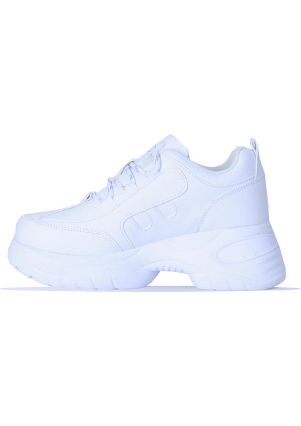 Mp 251-305ZN Beyaz Kalın Taban Kadın Sneaker Spor Ayakkabı modelleri