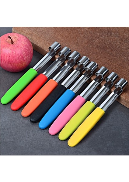 Sarı Elma Oyacağı Pitter Armut Çan Büküm Meyve Taşçı Çukuru Mutfak Kolay Çekirdek Tohum Kaldırma Aracı Gadget Sökücü Biber Sekiz Renk (Yurt Dışından)