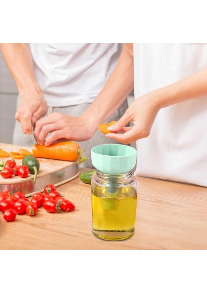 Mor Gıda Hunisi Yağ Şişesi Hunisi Çok Amaçlı Silikon Pp Doldurma Şişeleri Pişirme Tozu Baharat ve Minyatür Şişeler (Yurt Dışından) indirimleri