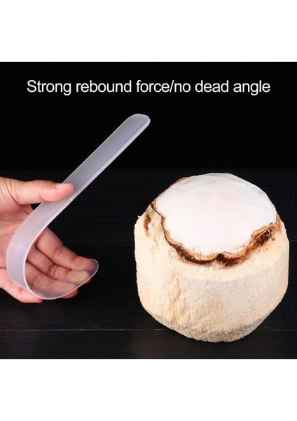 Beyaz Hindistan Cevizi Kazıyıcı Profesyonel Deforme Olmayan Emek Tasarrufu Sağlayan Hindistan Cevizi Yumurta Aracı Yumuşak Esnek Hindistan Cevizi Et Sökücü Mutfak Eşyası (Yurt Dışından) indirimleri