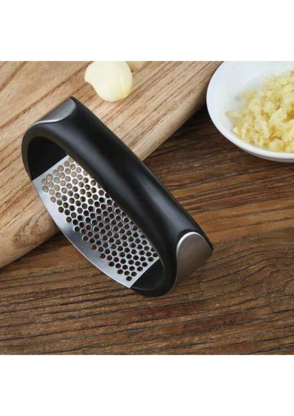 C Çok Fonksiyonlu Paslanmaz Çelik Sarımsak Presi Taşlama Rende Ezme Aracı Baskı Kavisli Sarımsak Taşlama Dilimleme Kıyıcı Basın Gadget (Yurt Dışından)