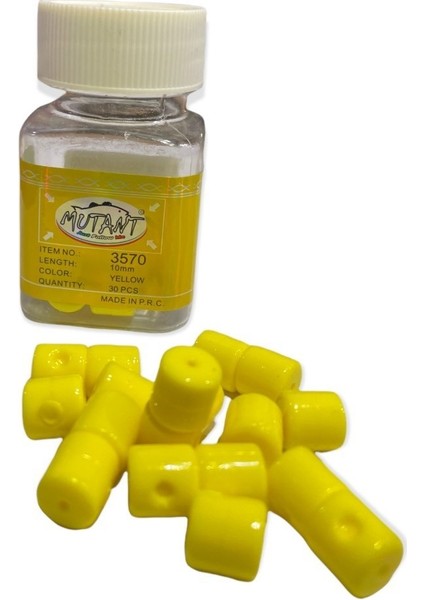 Mutant Özel Mısır Kokulu Sazan Silindir Silikon 30-Adet Yellow