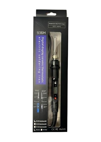 Tussle Isı Ayarlı Dijital Ekranlı 80 Watt 180°C-480°C Kalem Havya