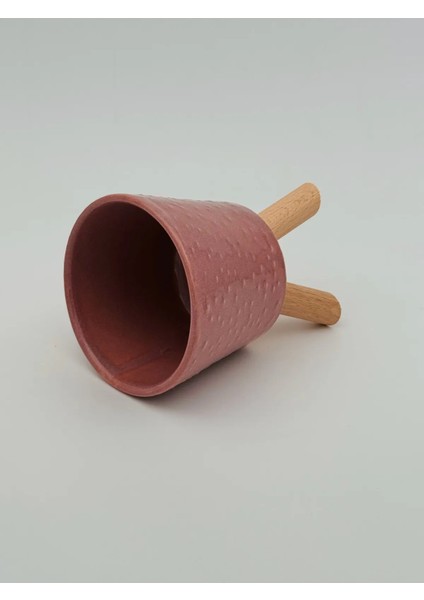 Seramik Ahşap Ayaklı Kaktüs Saksısı 10 cm