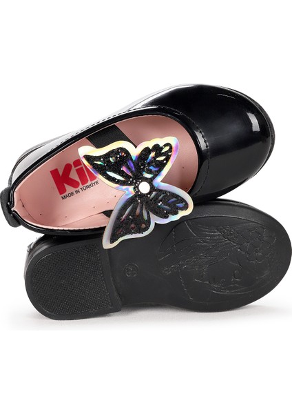 Menz Rugan Kelebek Lastikli Kız Bebek Babet Ayakkabı indirimleri