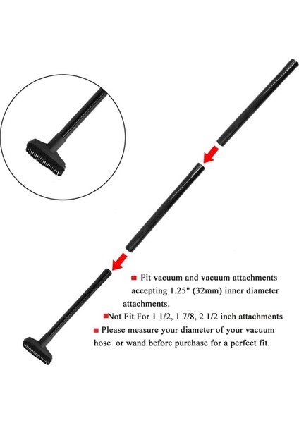 Shopvac Aksesuarlarına Uygun 9 Adet Ek Parça 1 1/4 Inç - 3 Adet Vakum Uzatma Çubuğu, 32MM ve 35MM Vakum Hortumu Adaptörü (Yurt Dışından) modelleri