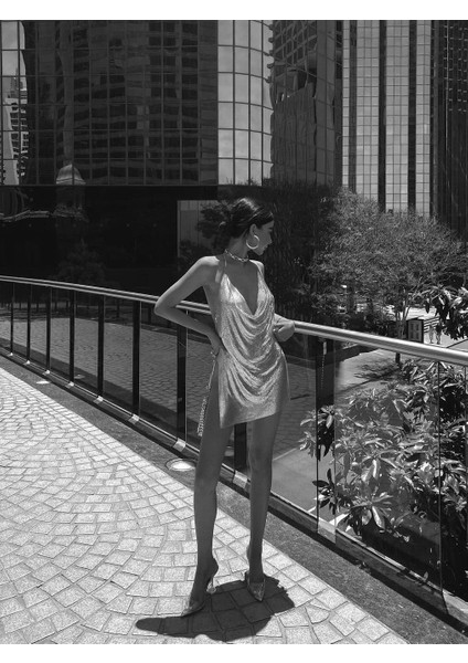 Parıs Chaınmaıl Elbise - Sılver indirimleri