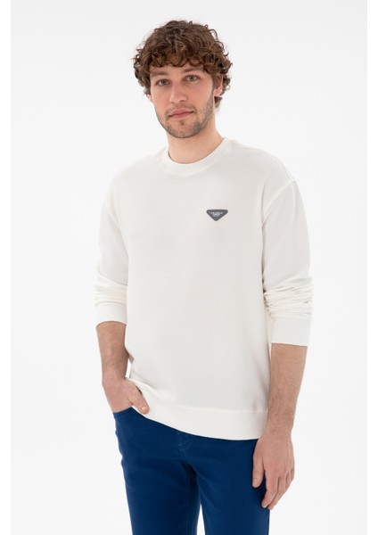 Erkek Krem Sweatshirt 50290777-VR071