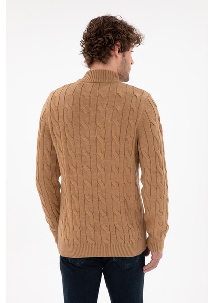Erkek Camel Melanj Kazak /triko 50297020-VR122