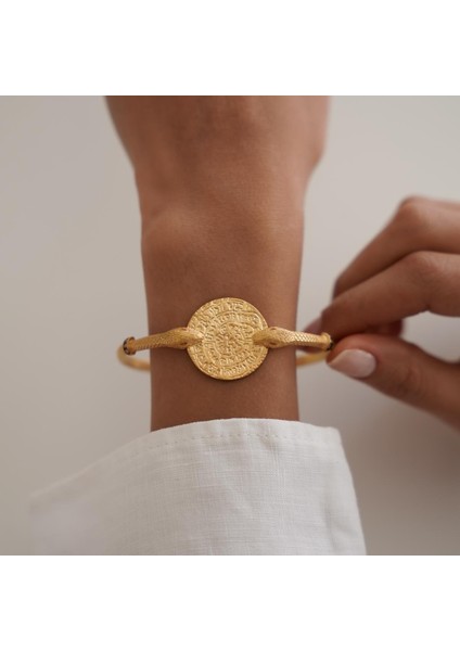 Otantik Yılanlı Vefk Altın Kelepçe