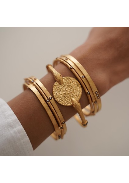 Otantik Yılanlı Vefk Altın Kelepçe modelleri