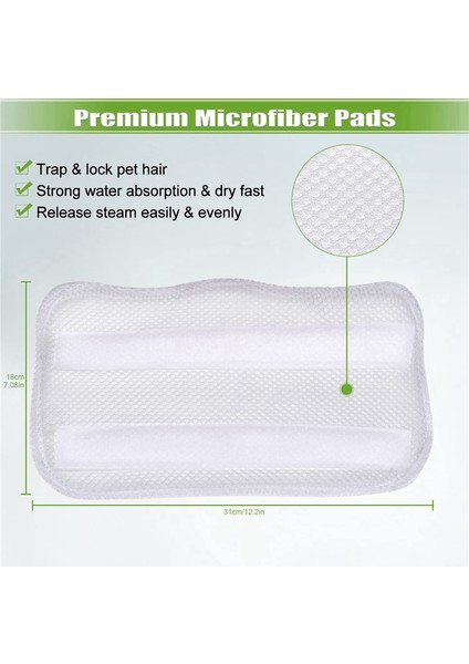 4 Paket Buharlı Paspas Pedleri Yedek S3101 S3202 S3250 Yıkanabilir Temizleme Pedi Vapur Pedi Sert Zeminler Için (Yurt Dışından) modelleri