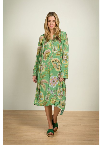 Nisha Yeşil Viscose Kimono indirimleri