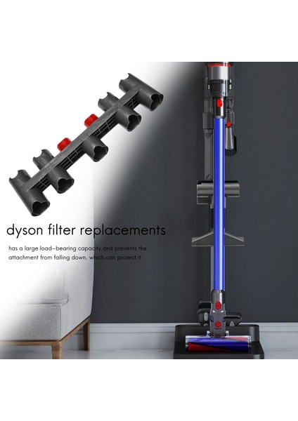 Dyson V7 V8 V10 V11 V15 Için Tutucu Aksesuarı, 9 Depolama Soketli Dyson Elektrikli Süpürge Için Bağlantı Istasyonu Düzenleyicisi (Yurt Dışından) modelleri