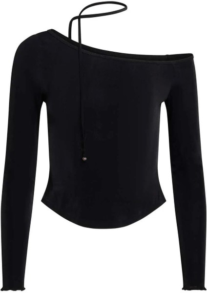 Naıva Asimetrik Siyah Bluz fiyatları