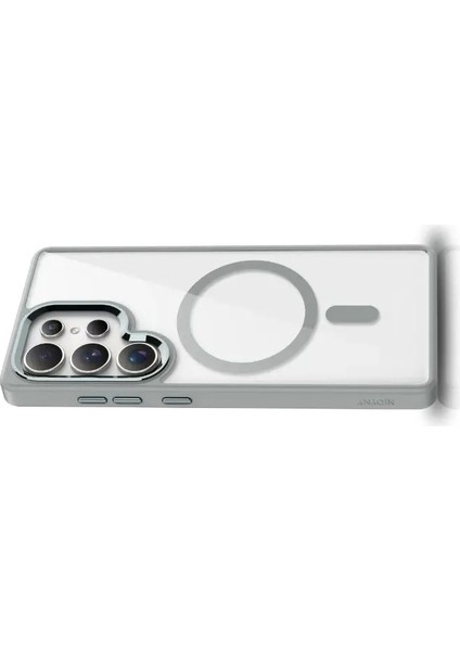 Galaxy S25 Ultra Kılıf Magsafe Şarj Özellikli Redclick Krom Magsafe Silikon Kapak