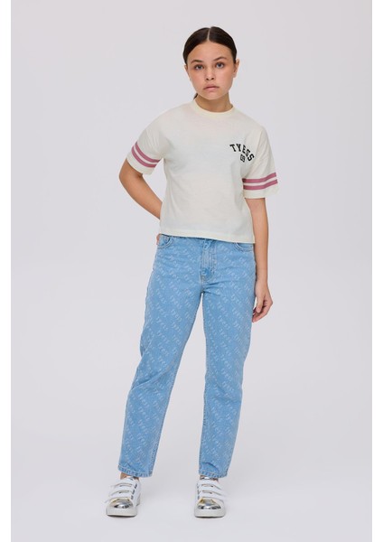 Kız Çocuk Bej Tshirt