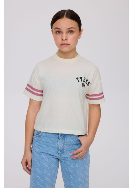 Kız Çocuk Bej Tshirt