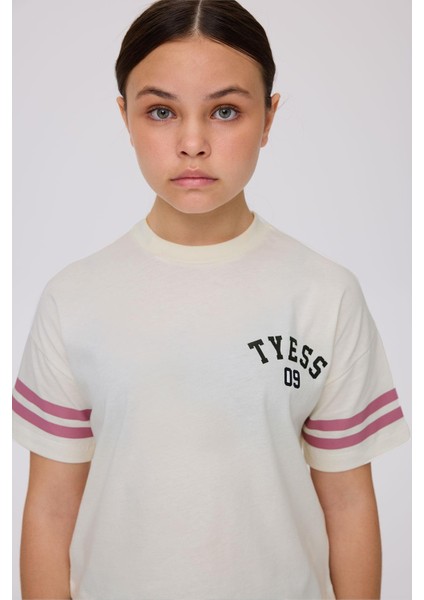 Kız Çocuk Bej Tshirt
