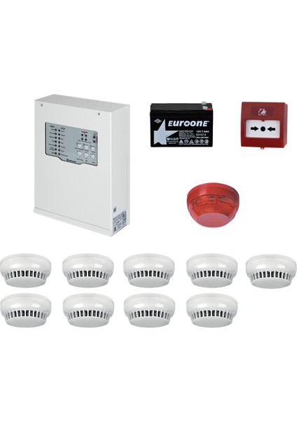 Yangın Alarm Sistemi Seti 9 Lu