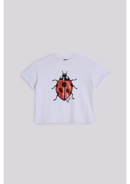 Kız Çocuk Beyaz Tshirt indirimleri
