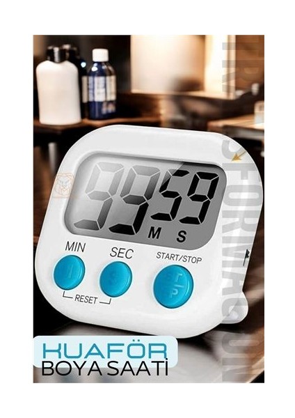 Kuaför Boya Kronometresi Berber Kuaför Dijital Kronometre