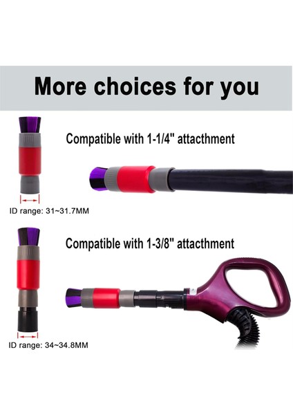 1-1 / 4 Inç Ila 1-3 / 8 Inç Adaptörlü Traceless Toz Fırçası, Klavye Ekranları Için Kendi Kendini Temizleyen Toz Alma Fırçası Toz Sökücü (Yurt Dışından) modelleri