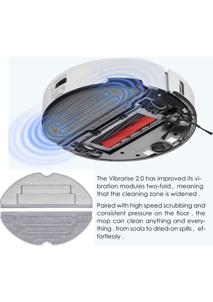 Yedek Yedek Parçalar Roborock S8/s8 Artı/s8 Pro Ultra Robot Ana Yan Fırça Hepa Filtre Paspas Bezi Toz Torbası (Yurt Dışından)