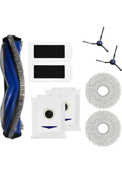 Ecovacs Debot T30 Pro Omni / T30 Pro Elektrikli Süpürge Için Yedek Parçalar Yıkanabilir Ana Yan Fırça Filtresi Toz Torbası Paspas (Yurt Dışından)