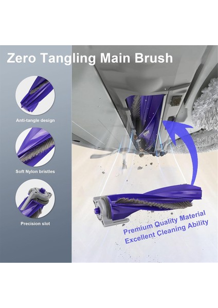 Narwal Freo x Ultra Robot Vakum Yedek Parçaları Ana Yan Fırça Hepa Filtre Paspas Pedleri Toz Torbaları Aksesuarları (Yurt Dışından) fiyatları