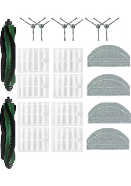 Conga 7490 Ultimate Home Genesis/lubluelu L20 Süpürme Robotu Aksesuarları Temizleyici Parçaları Değişimi Için 24 Adet (Yurt Dışından) fırsatları