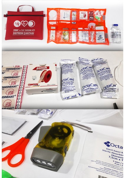 Deprem Çantası Yeni Acil İlkyardım Kiti modelleri