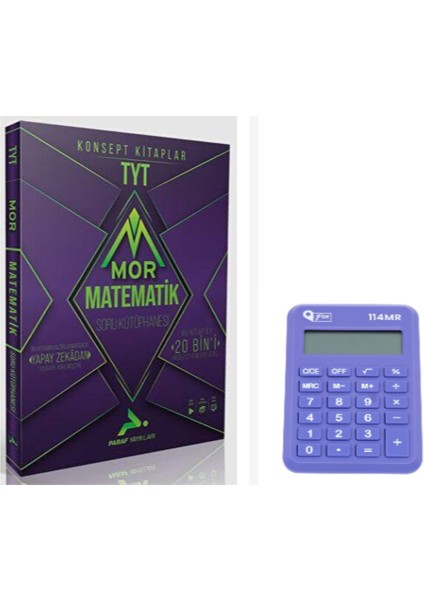 Paraf Tyt Mor Matematik Soru Kütüphanesi & Pin Ce