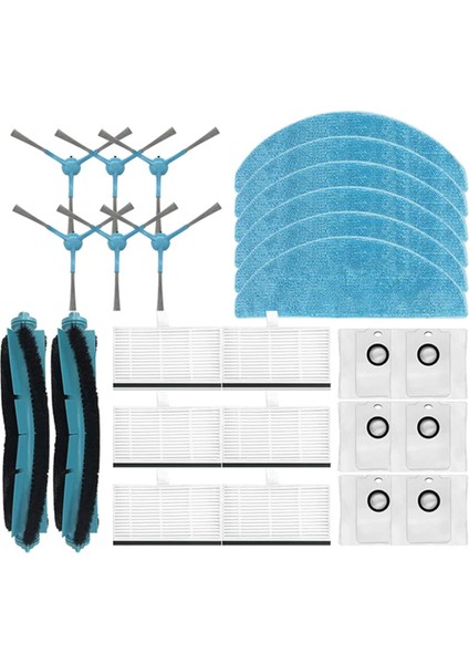 Cecotec Conga 7490 Immortal / 8290 Immortal / Kabum Smart 900 Elektrikli Süpürge Yedek Parçaları Fırça Mop Hepa Filtre Parçaları (Yurt Dışından)