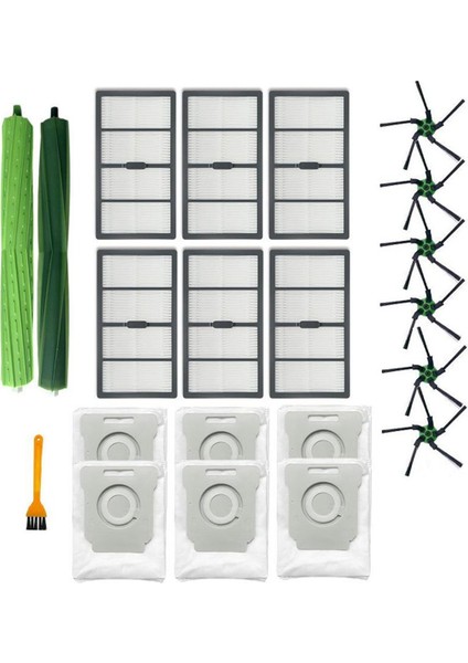 Hepa Filtre & Yan Fırça & Toz Torbası Irobot Roomba S Serisi S9 S9+ Elektrikli Süpürge Parçaları (Yurt Dışından)