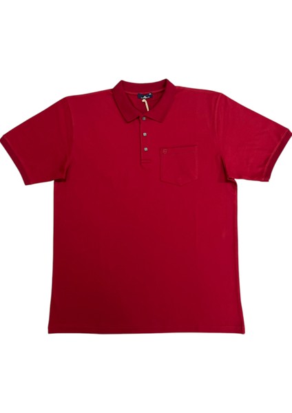 25 - 1252 Polo Yakalı Patlı Kısa Kol